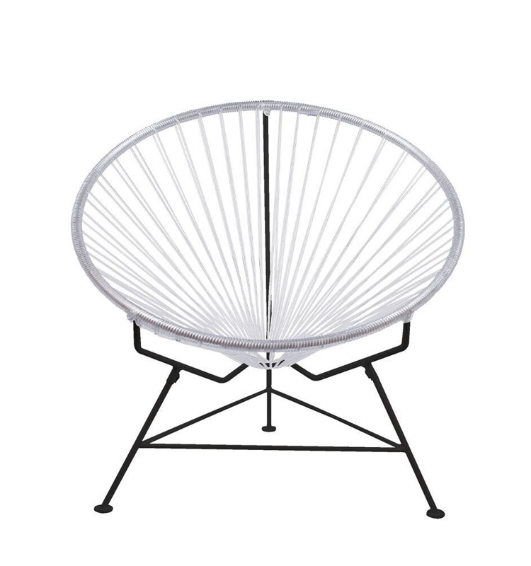 Innit Indoor Handmade Lounge Chair, Clear/Black