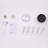 21''  Low Noise Abs Blade Remote Ceiling Fan With Led Light For Kitchen Bedroom Dining Room Toilet Patio-2104842815