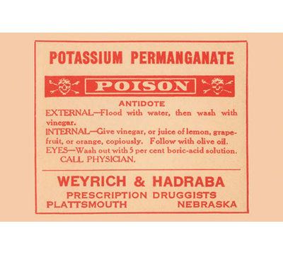" Potassium Permanganate - Poison "