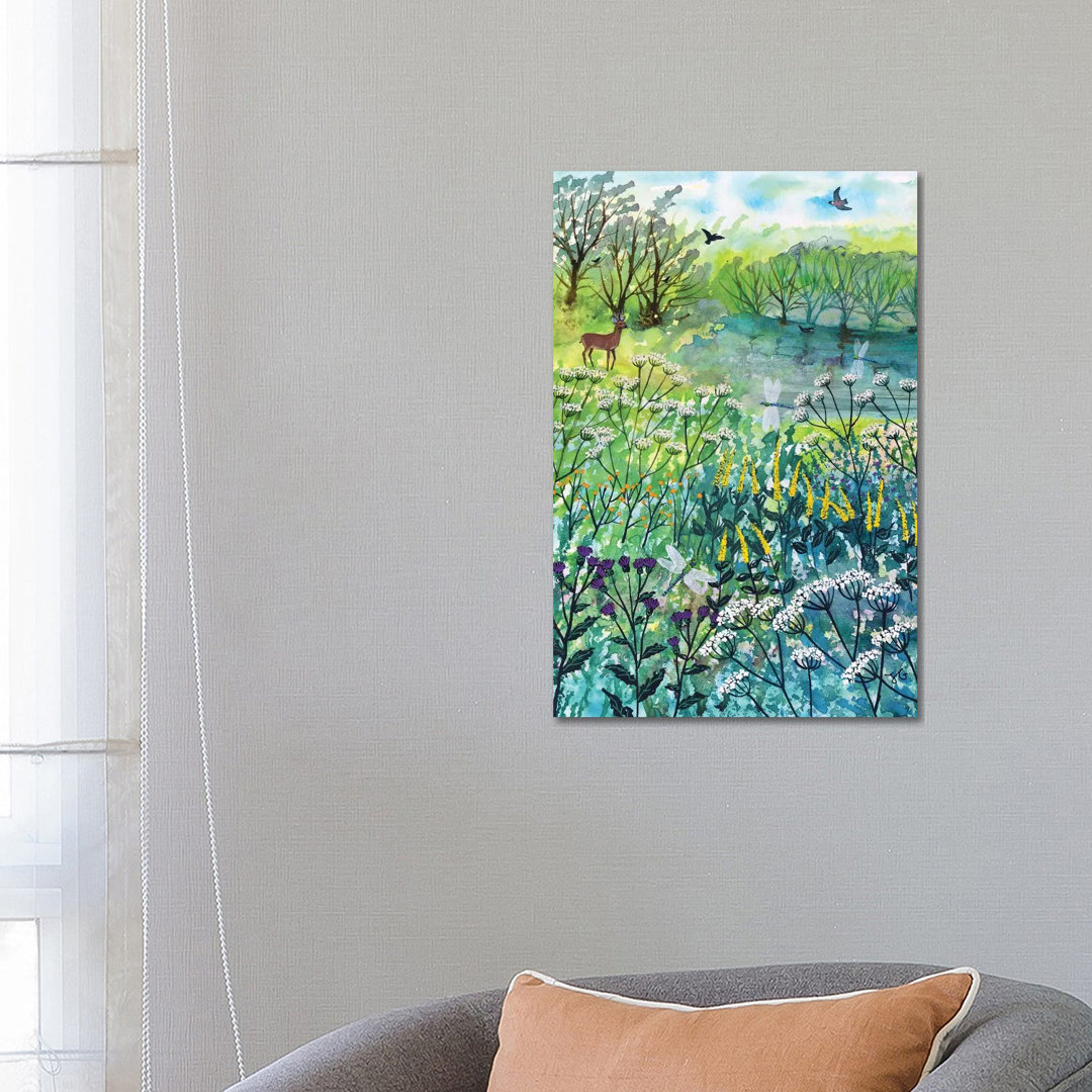 By Tranquil by Jo Grundy - Wrapped Canvas Gallery-Wrapped Canvas Giclée