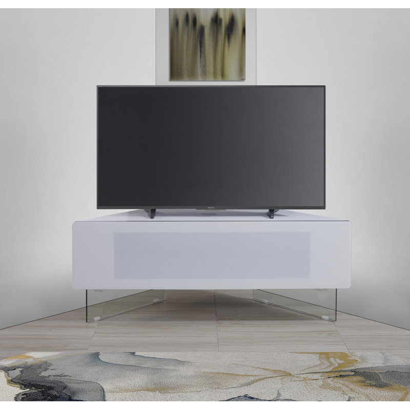 Vosgan Unfinished TV Stand for TVs up to 60", White
