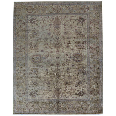 Hand-Knotted High-Quality Gold Area Rug