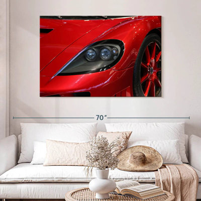 Mehar Close Up Red Sports Car