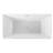 Condris Winton 67'' x 32'' Freestanding Soaking Acrylic Bathtub with Center Drain, Drain Assembly, and Overflow