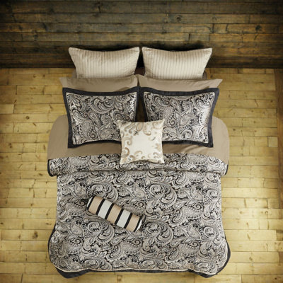 Luxury 12 Piece Bedding Sets Cotton Sheets Modern Paisley Home