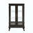 Curio Cabinet With Tempered Glass Doors, Lighted Display Cabinet With Mirrored Back Panel & Adjustable Shelves Perfect For Home Or Office (Light Bulb Included)-1563057929