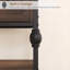 Console d'entrée de style colonne romaine en bois de PB rouge-brun avec plusieurs tiroirs de rangement, idéale pour un hall d'entrée, un salon, une salle à manger, un couloir, un appartement, un bureau ou un décor intérieur classique.