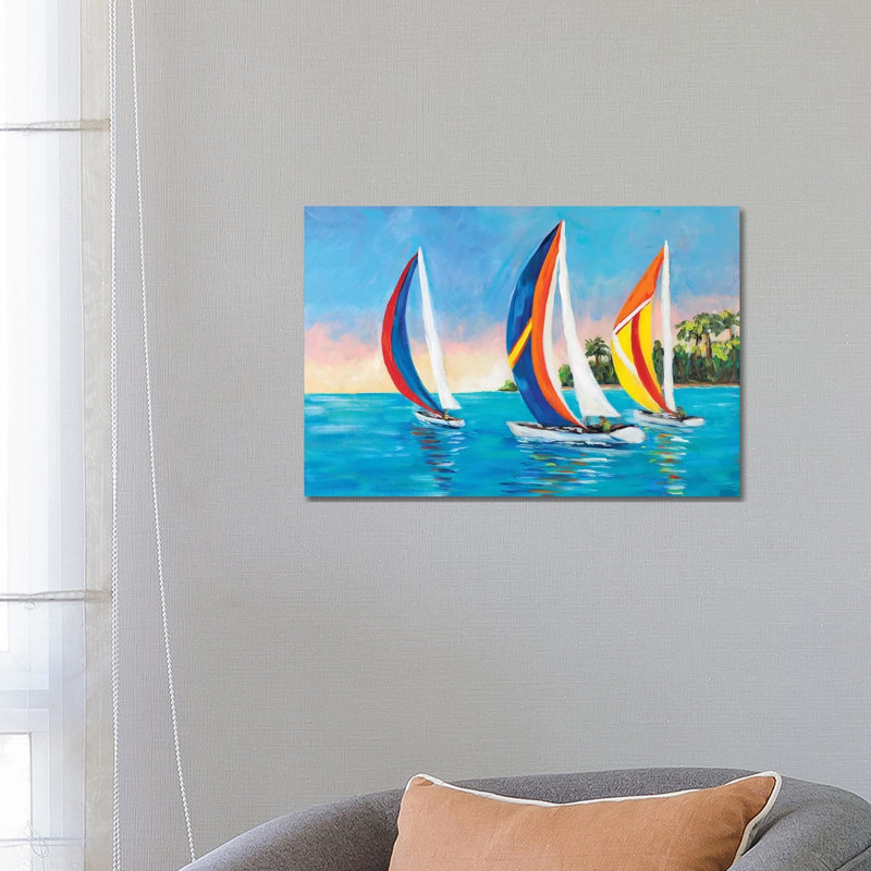 Morning Sails I 1 Piece Wrapped Canvas Painting, 66.04 cm H x 45.72 cm W