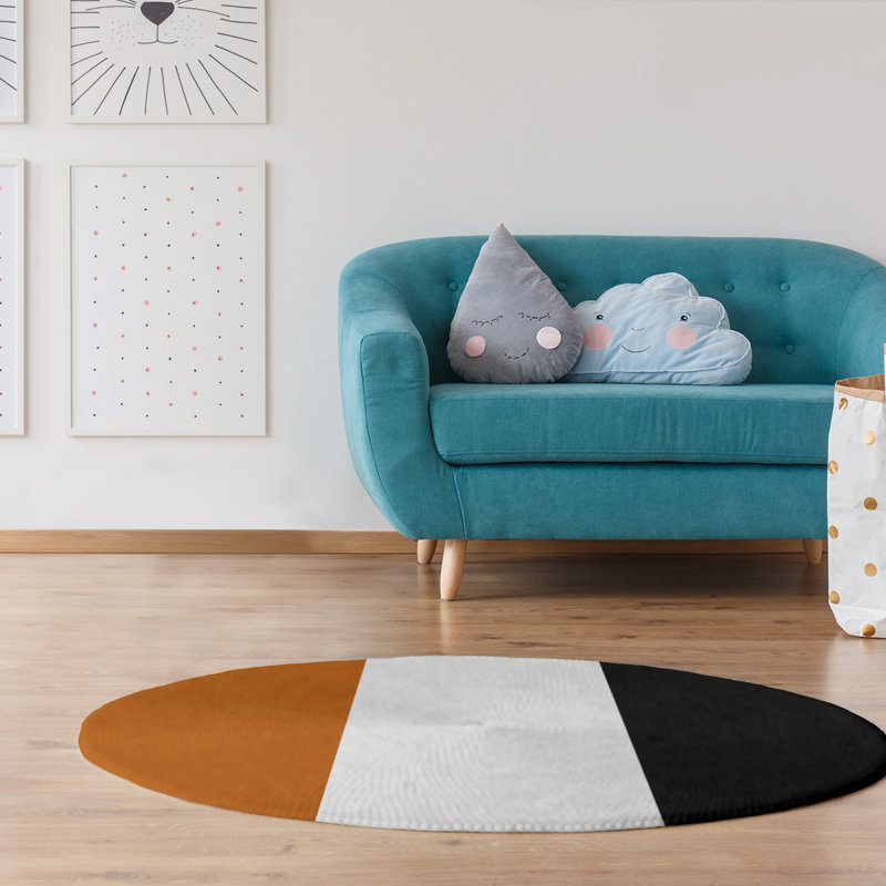 Tapis orange/noir, Rectangle 3 pi x 5 pi