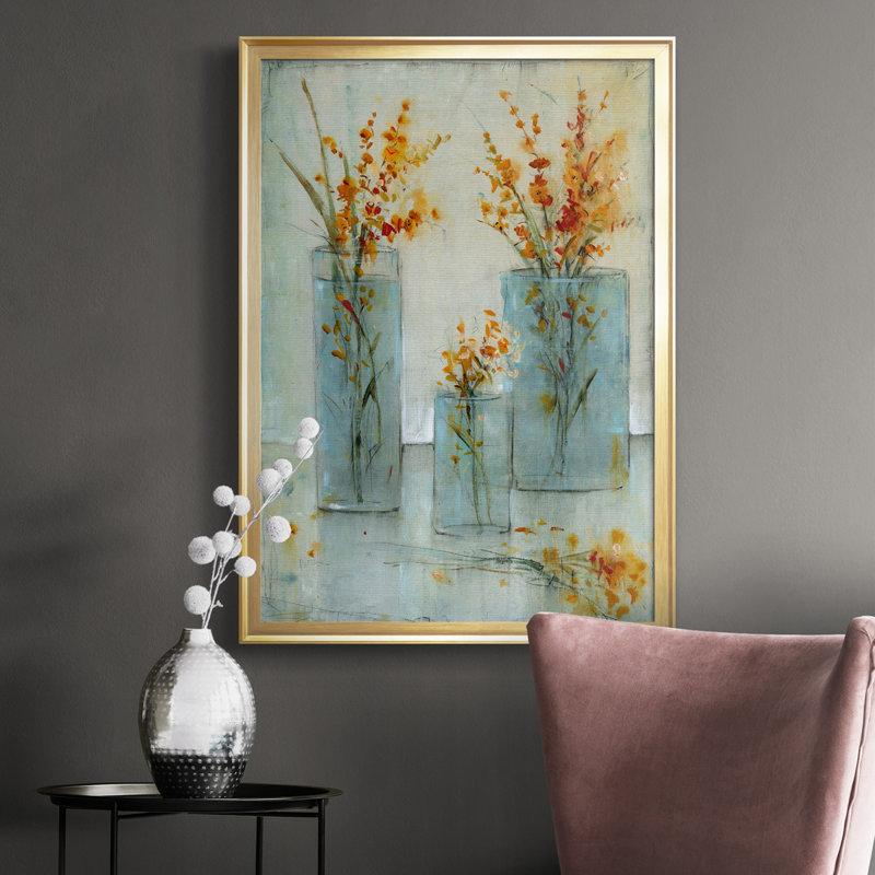 Still Life Study I, toile encadrée de qualité supérieure - prête à être accrochée, Cadre doré, H 36,5 po x l 26,5 po x P 1 po