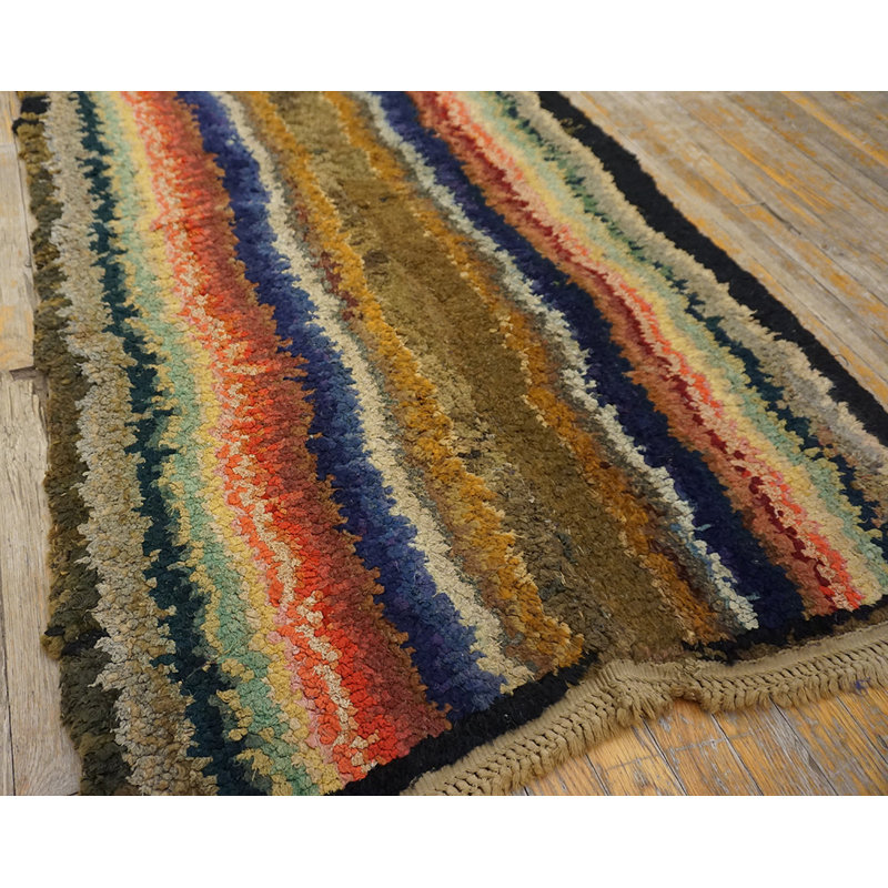 Tapis antique en laine Shaker