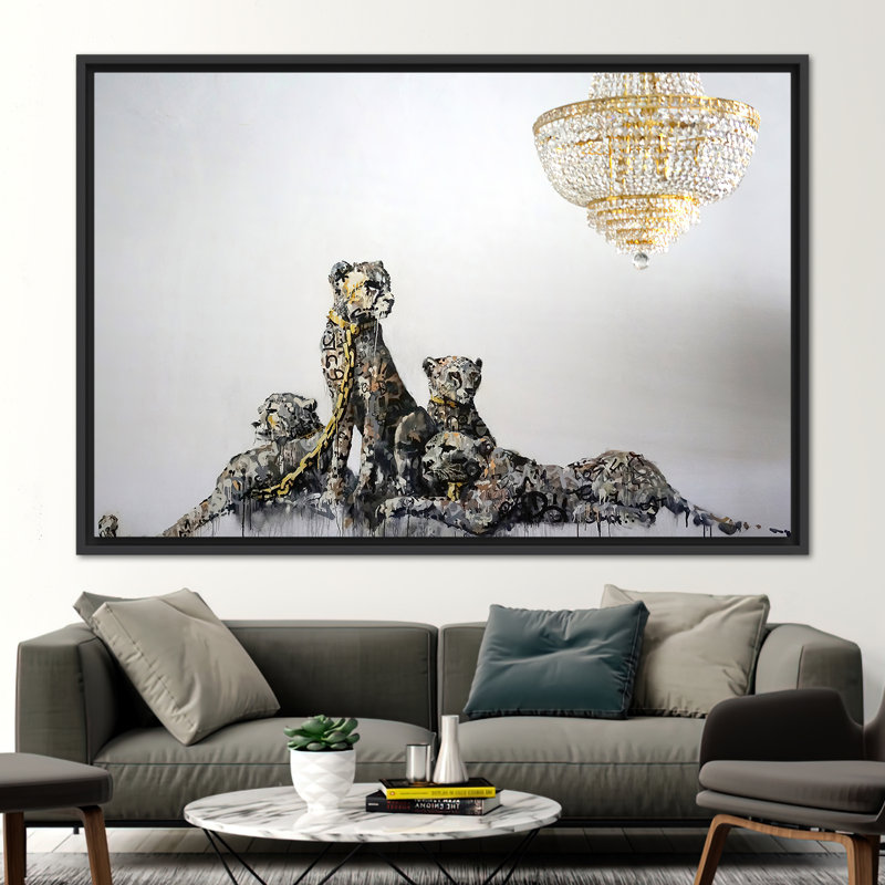 Print on Canvas, 20 cm H x 30 cm W, Black Floater Framed
