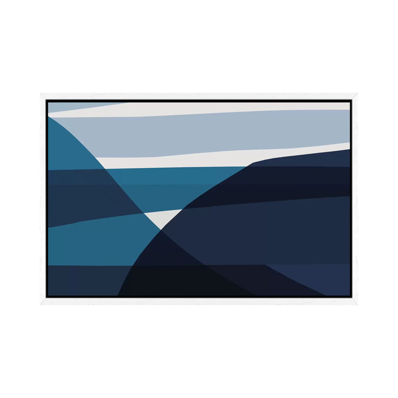 Oceans 1 Piece Wall Art on Canvas, 101.6 cm H x 66.04 cm W, White Framed