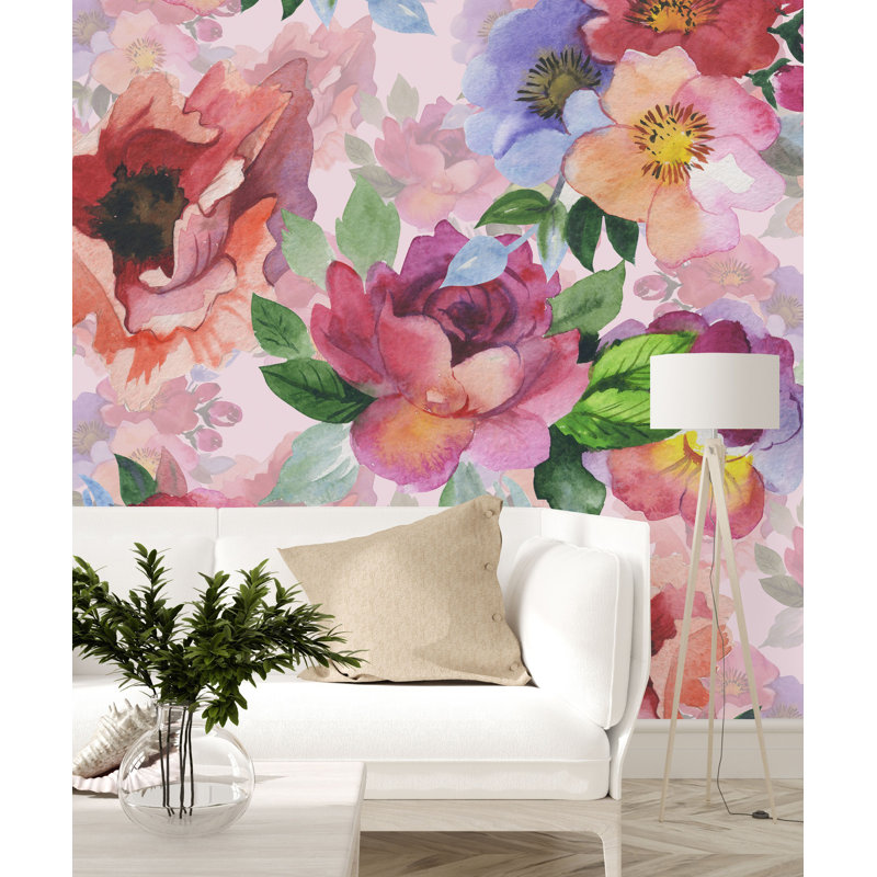 Murale texturée pelez et collez, L 100 po x L 8,33 po