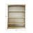 Ossy American Built Solid Wood Bookcase-2096133056-2044408093