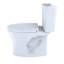 Drake® Two-Piece Elongated Dual Flush 1.28 and 0.8 GPF Universal Height Dynamax Tornado Flush® Toilet for 10 Inch Rough-In with CEFIONTET®, Wax Ring, and Softclose Seat, Washlet+ Ready