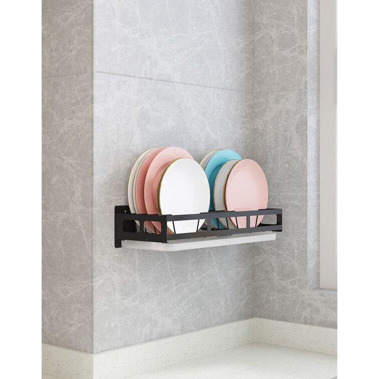 1pc Wall-mounted Bathroom Storage Rack, Drill-free Rotatable