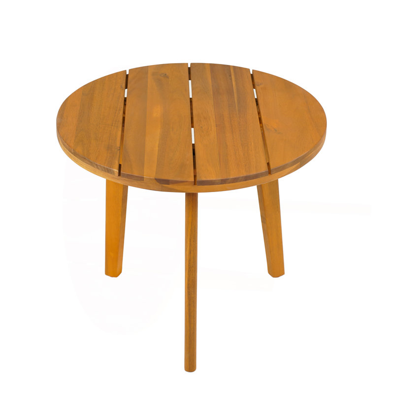 Table d'appoint ronde en acacia
