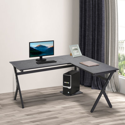 Asid L-Shaped Metal Base Executive Desk