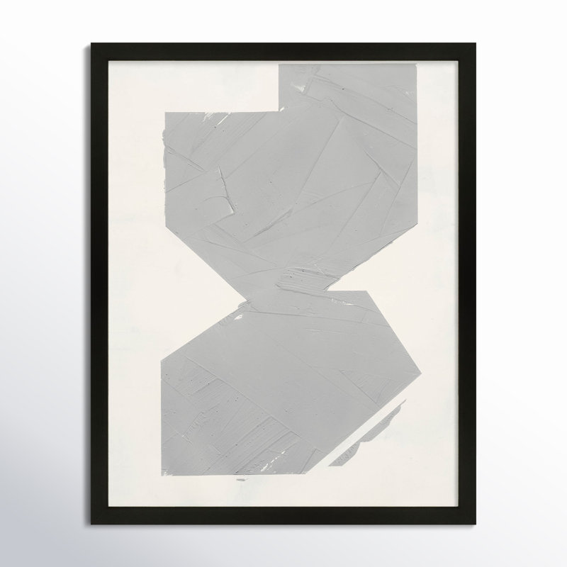 Equipoise In Greige II by Ivo Stoyanov, 24" W x 30" H, Black