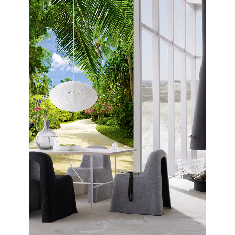 Panneau mural sentier tropical L 8,4 pi x l 72 po Kandice