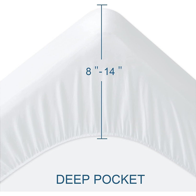 Protège-matelas éponge imperméable et silencieux jusqu'à 12, Double
