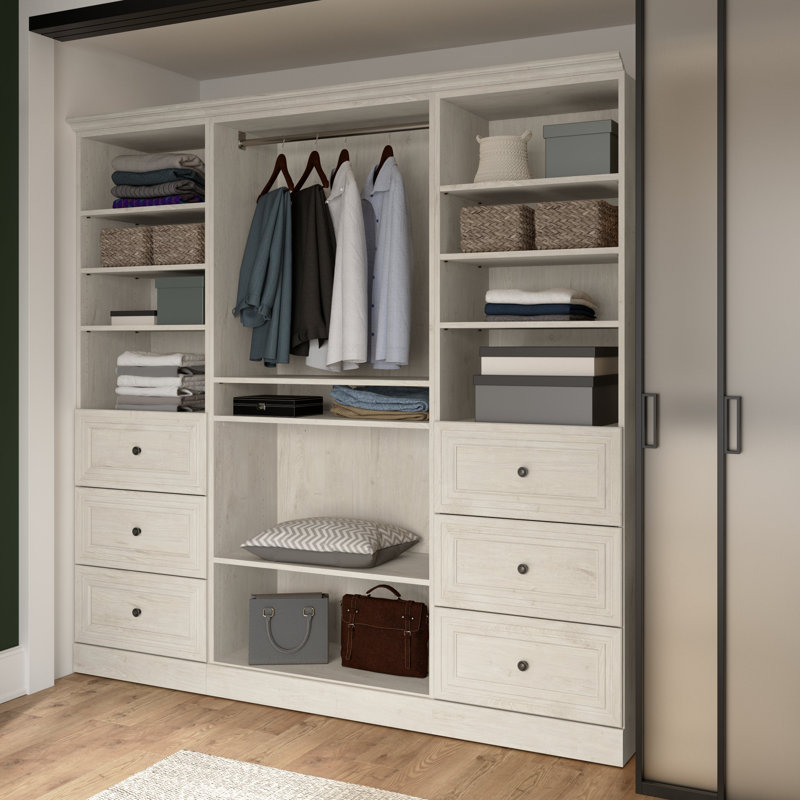 Oneybrook 85'' Walk-In Tower, Linen White Oak