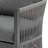 Modern Curved Aluminum Lounge Chair with Stylish Rope-Weave Design and Cushioned Comfort, Perfect for Outdoor Living-407944775-407944773