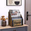 Porte-revues, porte-revues à 3 niveaux, panier de rangement pour magazines, bac de rangement pour magazines, livres, journaux, tablettes