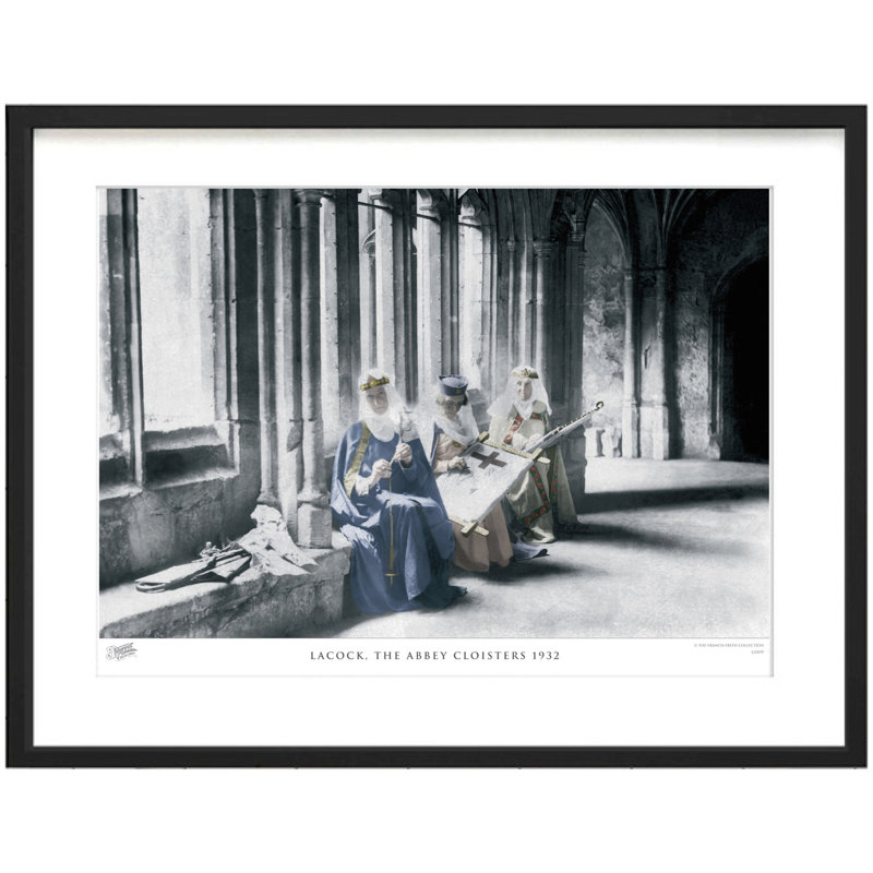 Lacock, The Abbey Cloisters 1932 - Single Picture Frame Print, 40cm H x 50cm W x 2.3cm D