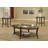 Perth Espresso Oval Coffee Table With Shelf