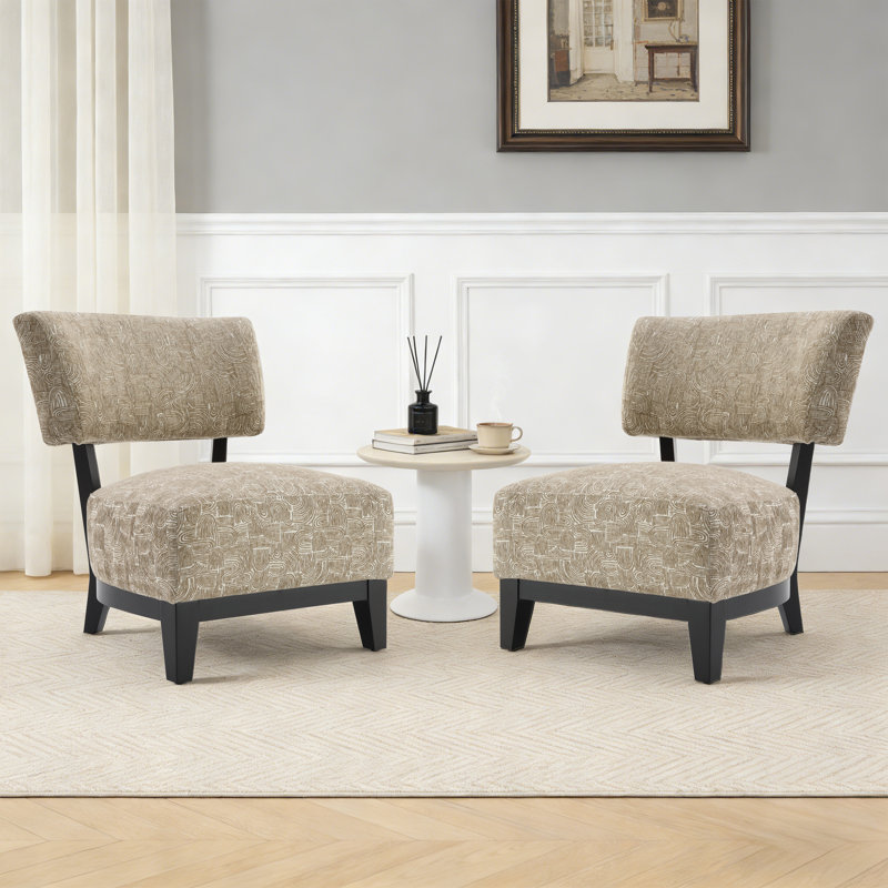 Fauteuil d'appoint 2 pièces, Beige