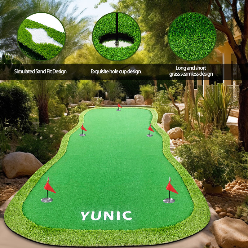 Tapis de golf vert à 5 trous YUNIC
