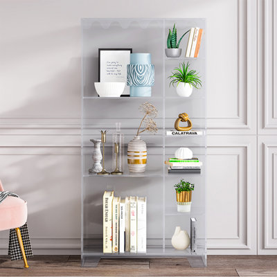 Bibliothèque vitrine moderne et minimaliste en acrylique