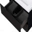 Meuble-lavabo mural 24 po avec lavabo, meuble-lavabo mural avec lavabo à surface solide et tiroirs à fermeture en douceur, noir brillant-1356177528-1356177531