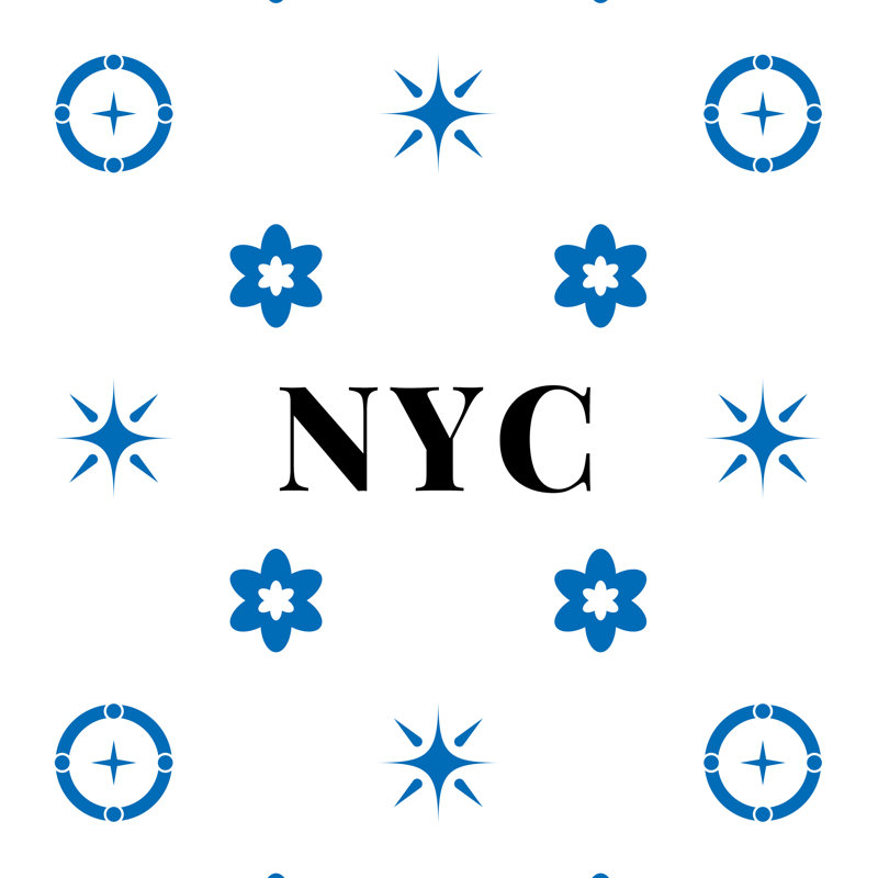 Coussin en coton New York Basketball, New York, bleu, blanc, Oreiller en sergé de polyester, 14 pouces x 14 pouces