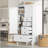 Versatile Storage Cabinet with Adjustable Shelves and Multiple Drawers for Various Rooms