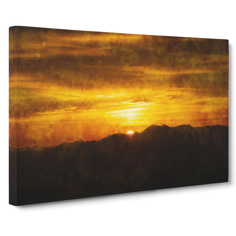 Sunset in Austria - Wrapped Canvas, 35cm H x 50cm W x 3cm D