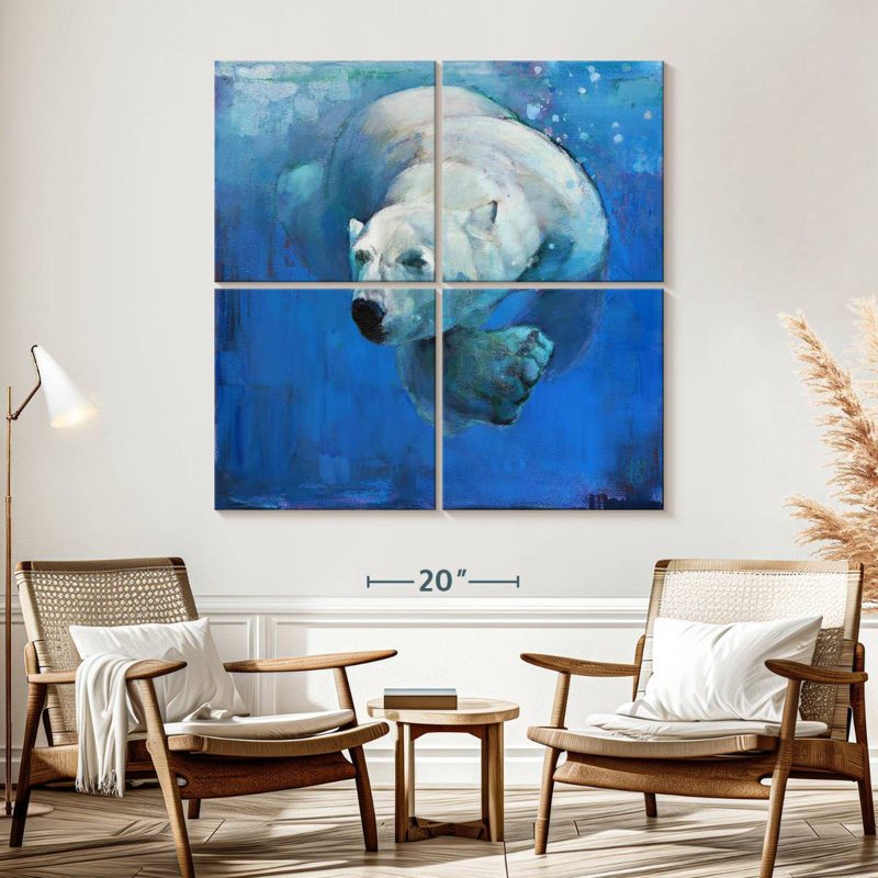 Brampt Deep Blue, 57" H x 57" W
