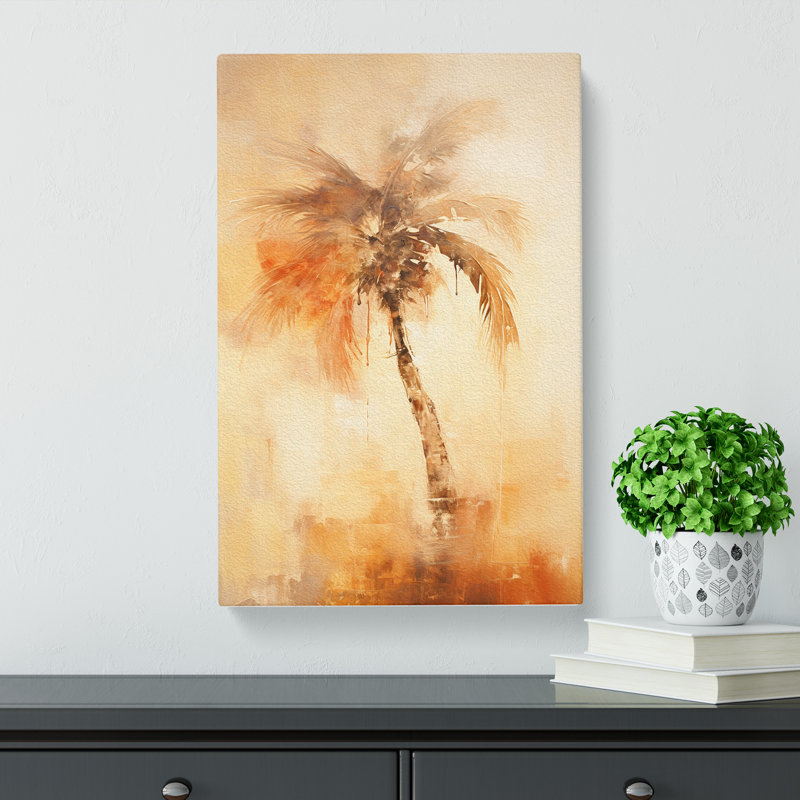 Palm Tree Gestural No.3 - Print, 50cm H x 35cm W x 3cm D