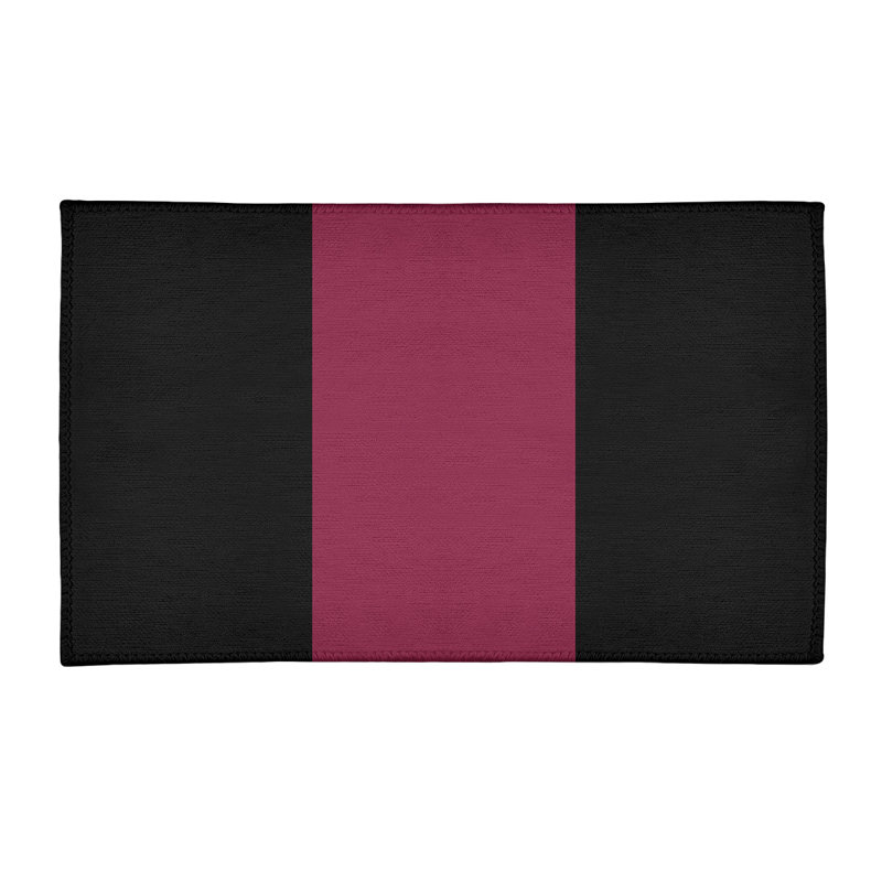 Tapis de zone rouge/noir, Rectangle 2 pi x 3 pi