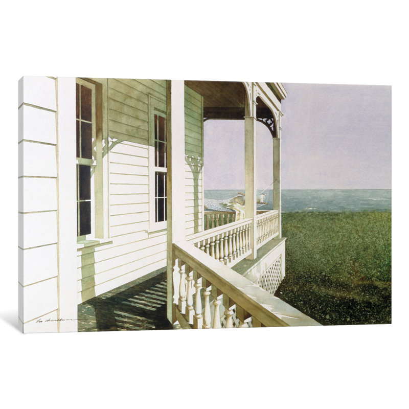 «Nantucket Light» par Zhen-Huan Lu - reproduction d'art sur toile tendue, H 18 po x l 26 po x P 1,5 po