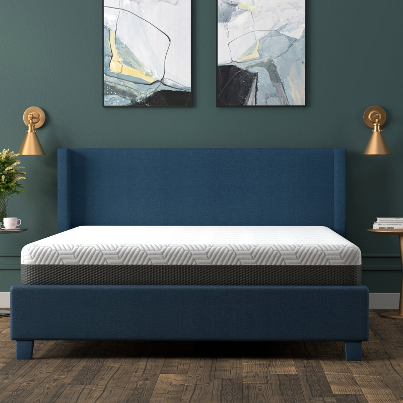 Matelas ferme de 8 pouces avec housse de refroidissement, Très grand lit