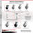 4 Piece Phenolic Caster Set