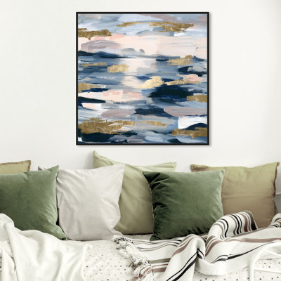 Smoke on the Water - Graphic Art Print on Canvas