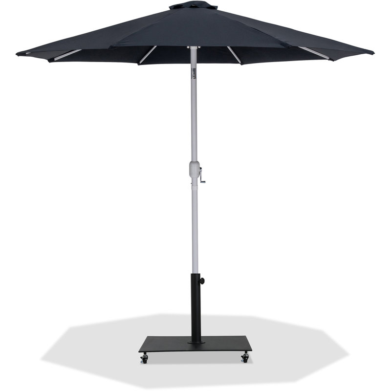 Parasol de patio en tissu / aluminium avec base Chavelle