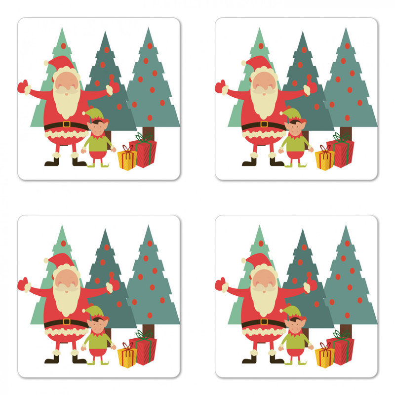 Square 4 Piece Coaster Set