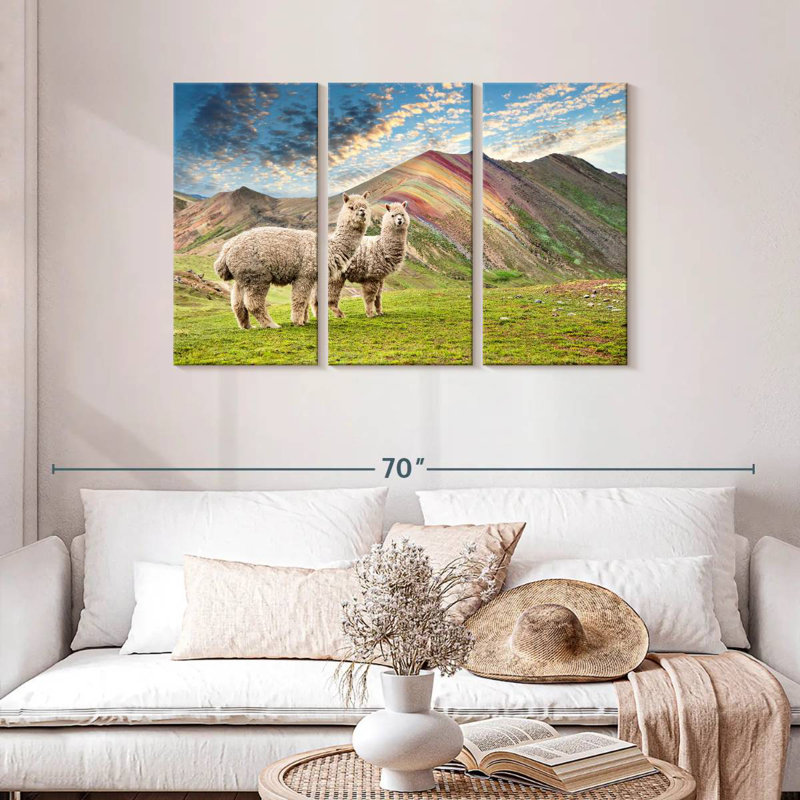 Brampt couleurs du Pérou - Palcoyo Alpacas, H 28 po x l 45 po