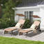 Bryaunna Metal Outdoor Lounge Chair with Ottoman-1320451490