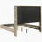 Malcolm Beige Upholstered Queen Wingback Bed